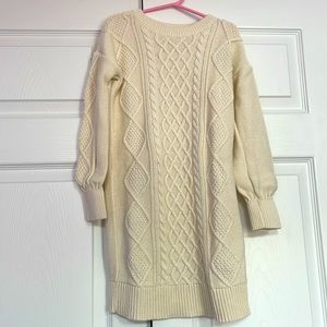 GAP Kids knitted Ivory sweater dress Size Small ages 6-8